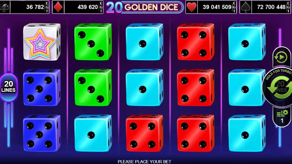 20 Golden Dice